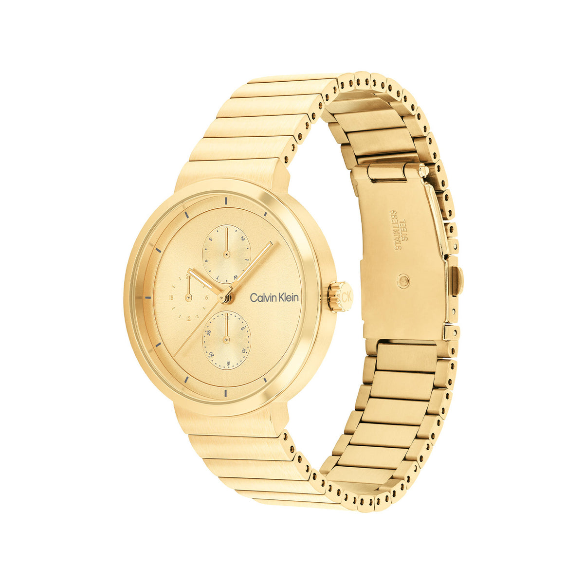 Calvin Klein Dames Horloge CK25100030 36 mm Goudkleurig