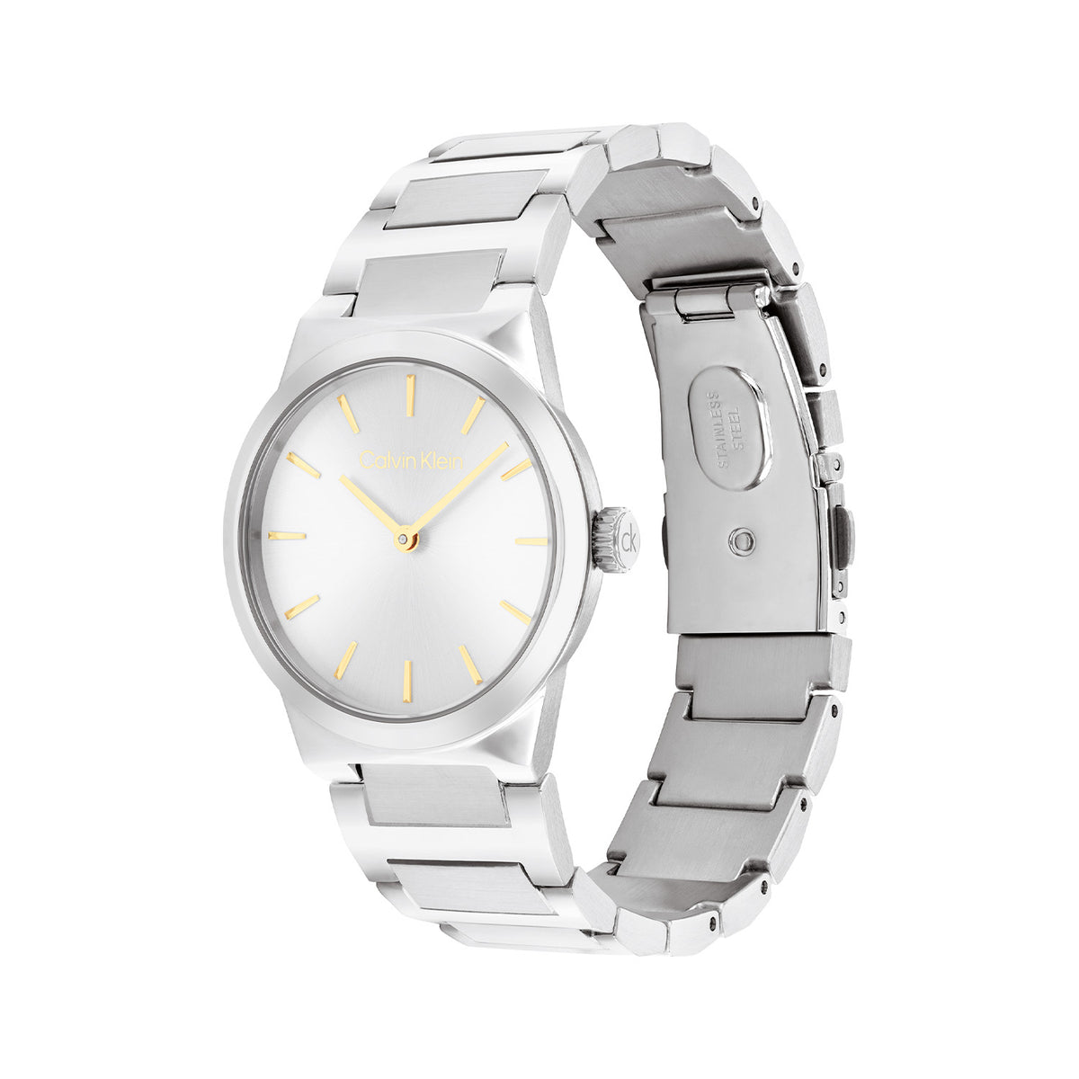 Calvin Klein Dames Horloge CK25100076 32 mm Zilverkleurig