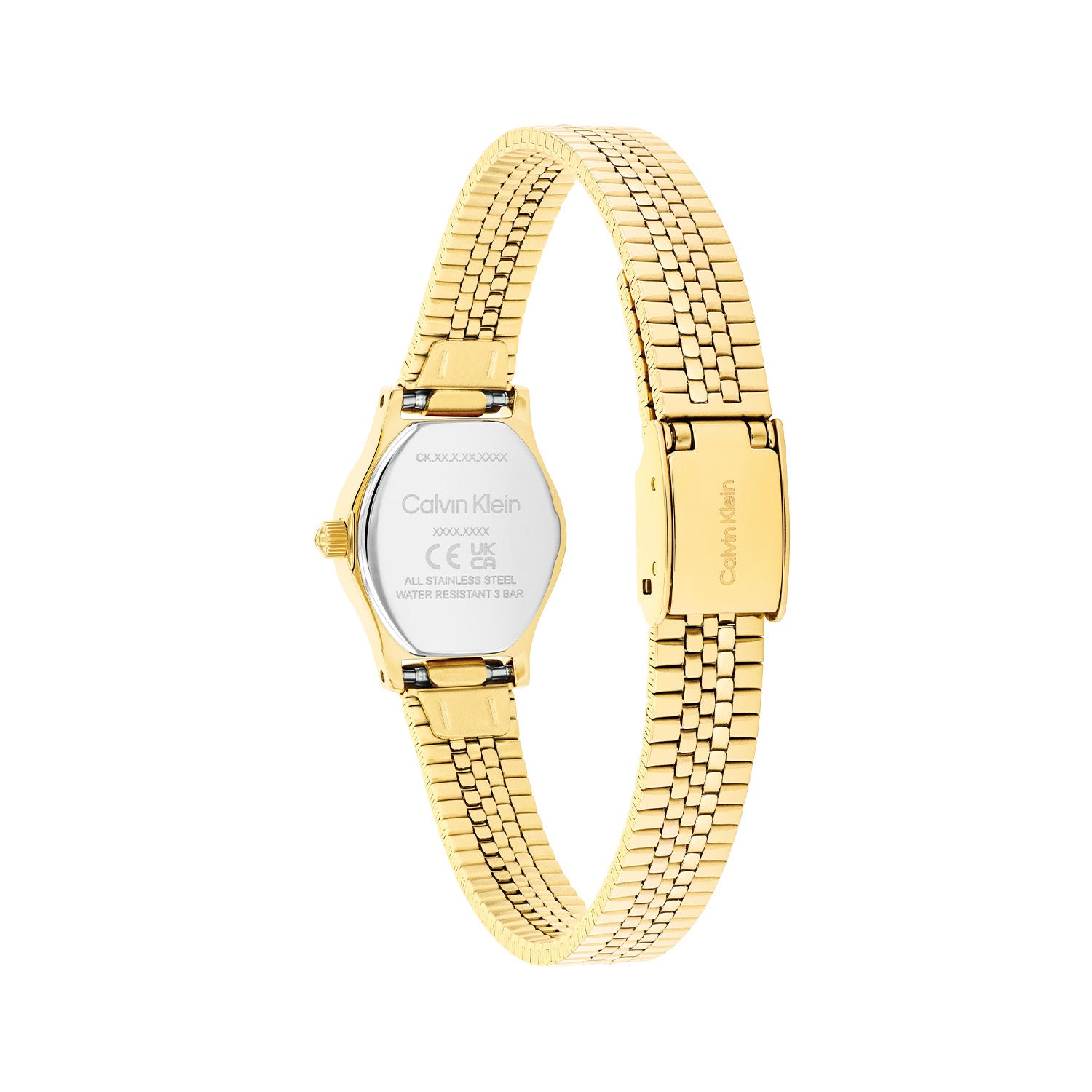 Calvin Klein Dames Horloge CK25100201 Goudkleurig 18 mm - PansiteNederland.nl