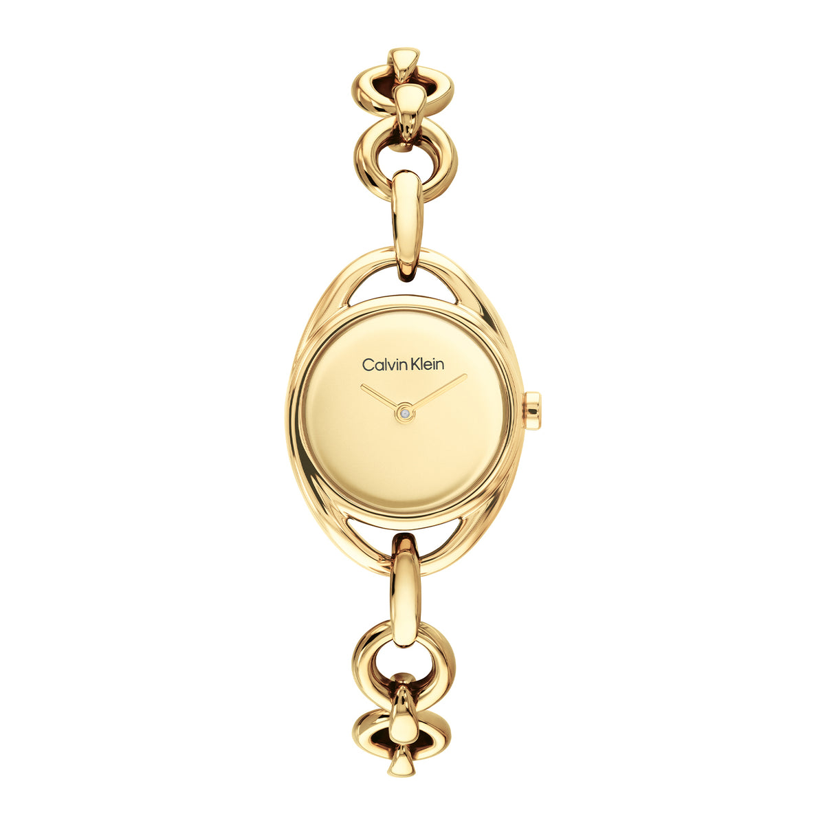 Calvin Klein Dames Horloge CK25100211 21 mm Goudkleurig