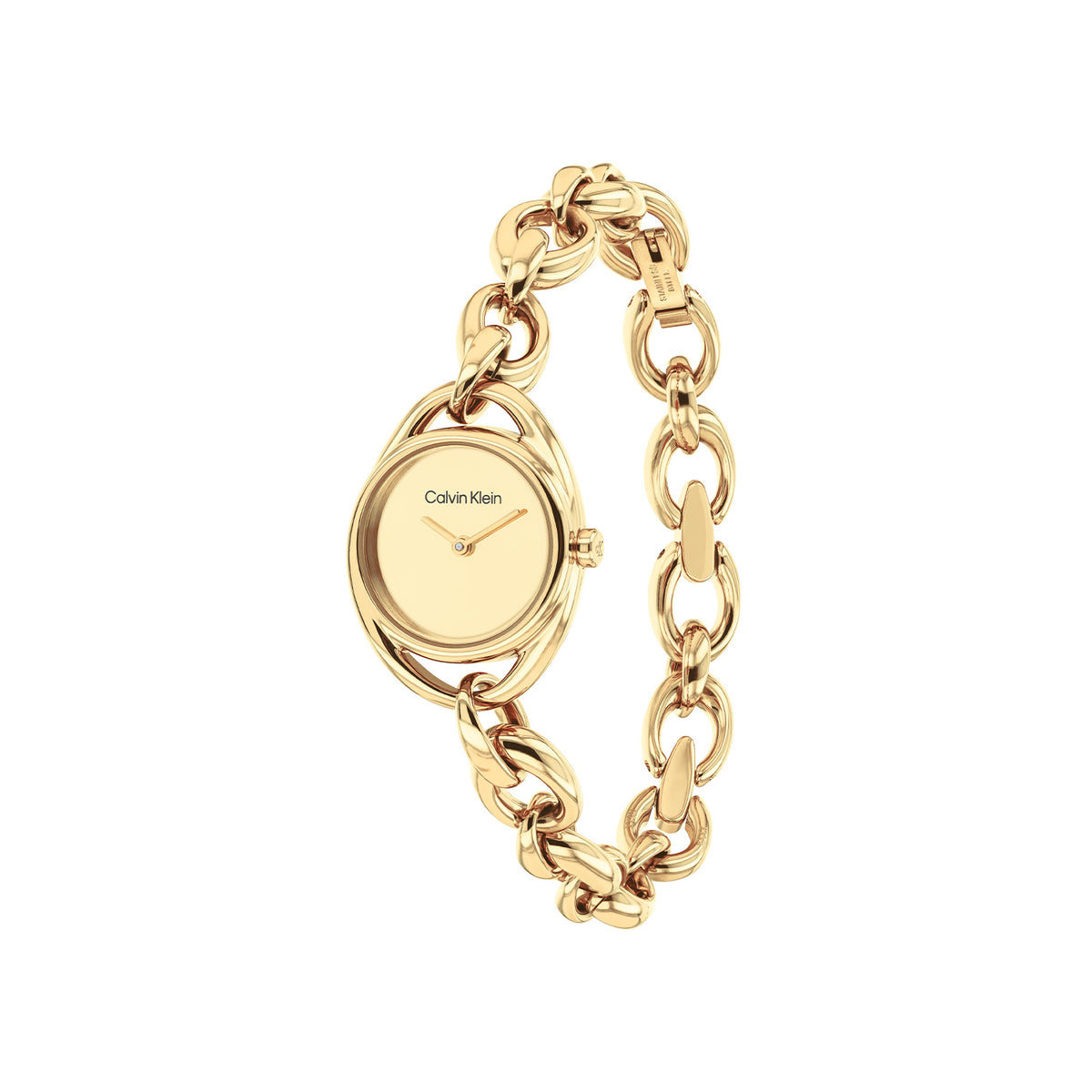 Calvin Klein Dames Horloge CK25100211 21 mm Goudkleurig