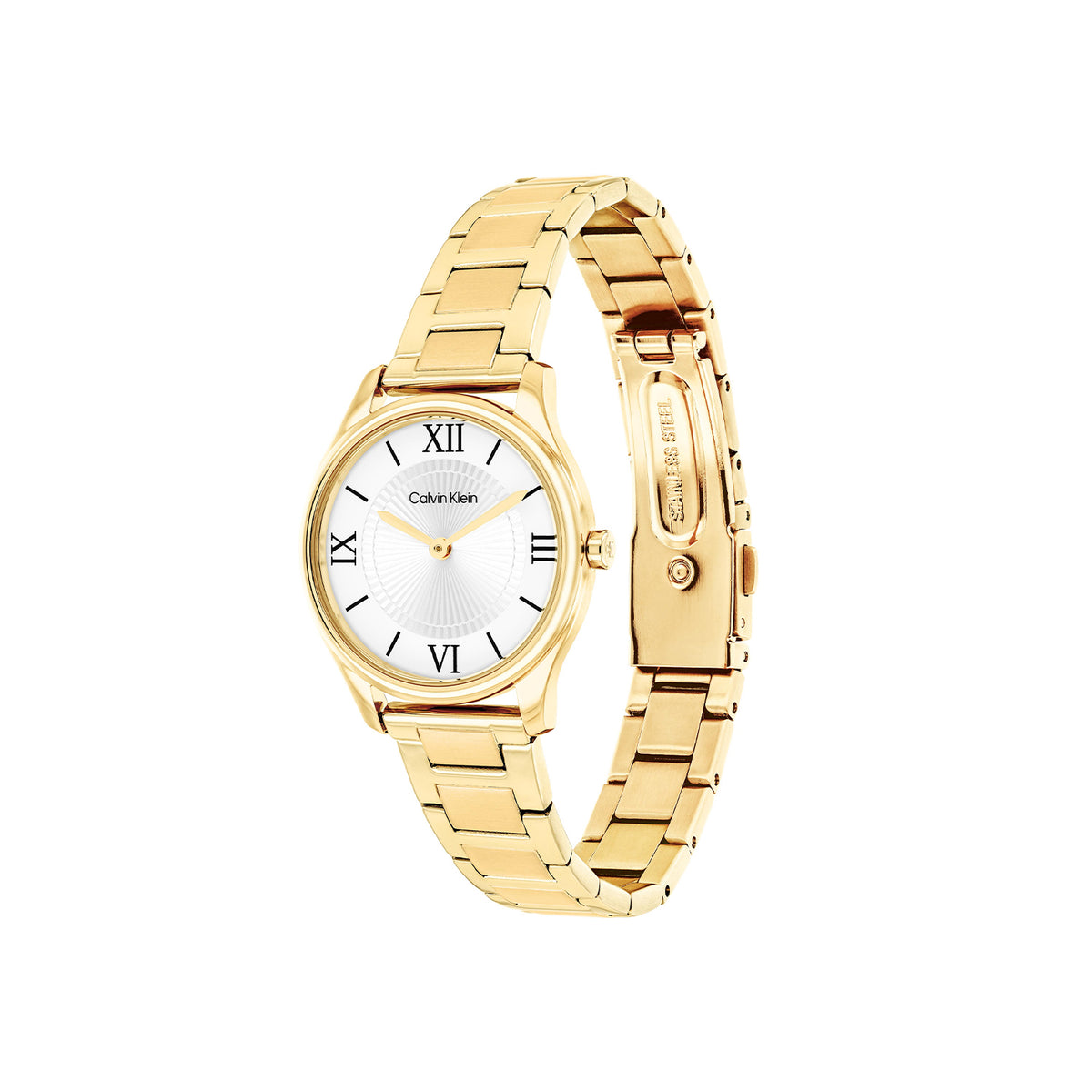 Calvin Klein Dames Horloge CK25100214 28 mm Goudkleurig