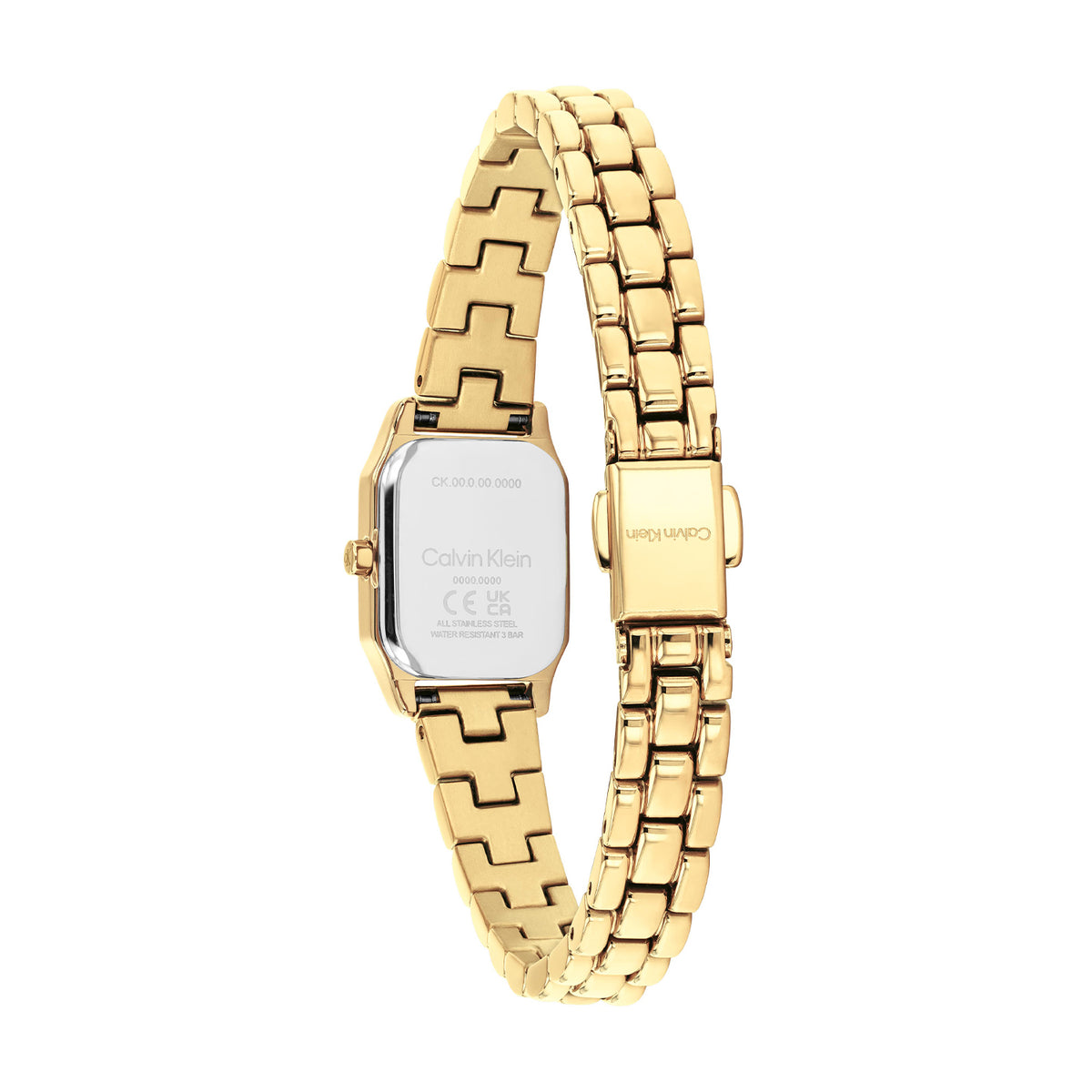Calvin Klein Dames Horloge CK25100233 16 mm Goudkleurig