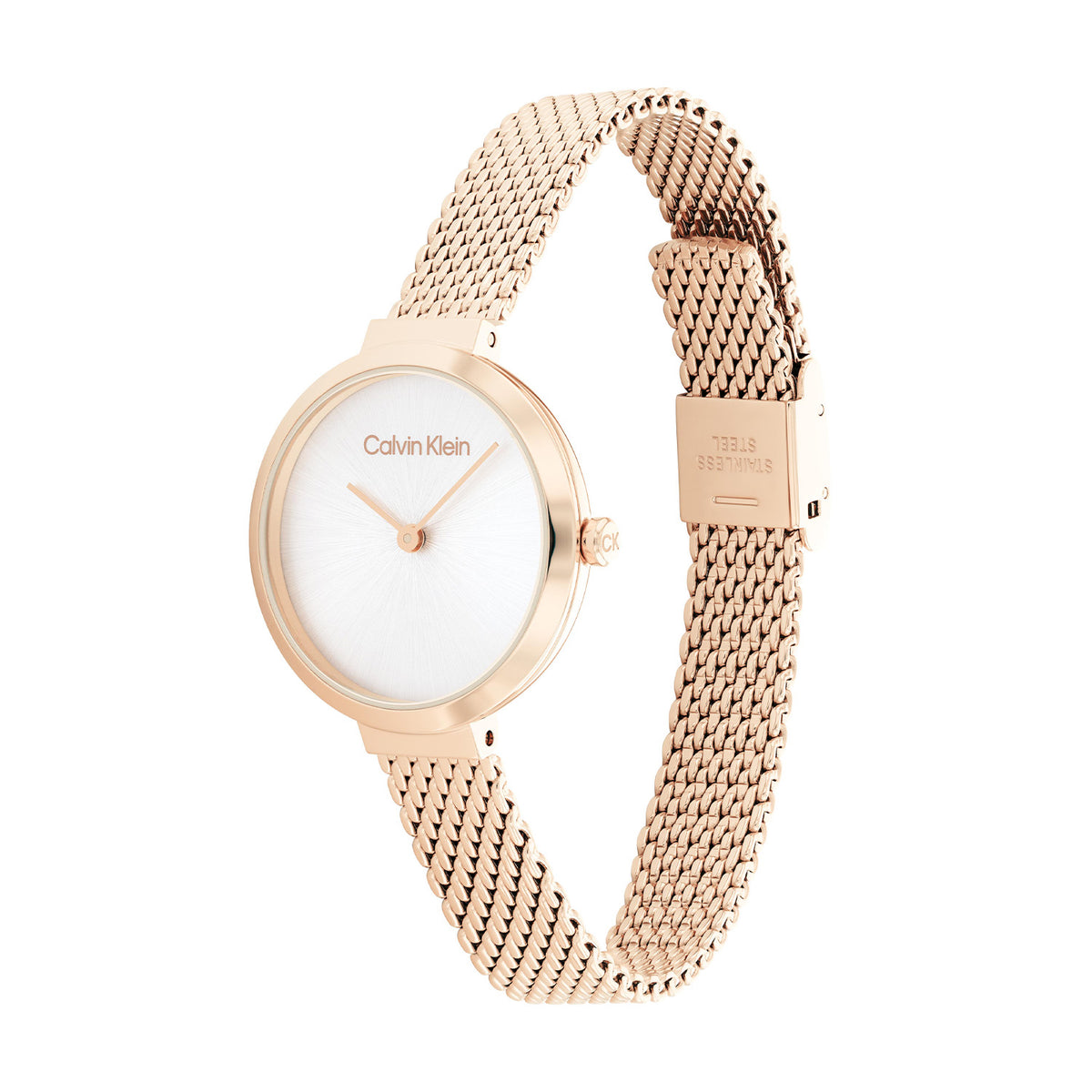 Calvin Klein Dames Horloge CK25200083 28 mm Rosékleurig