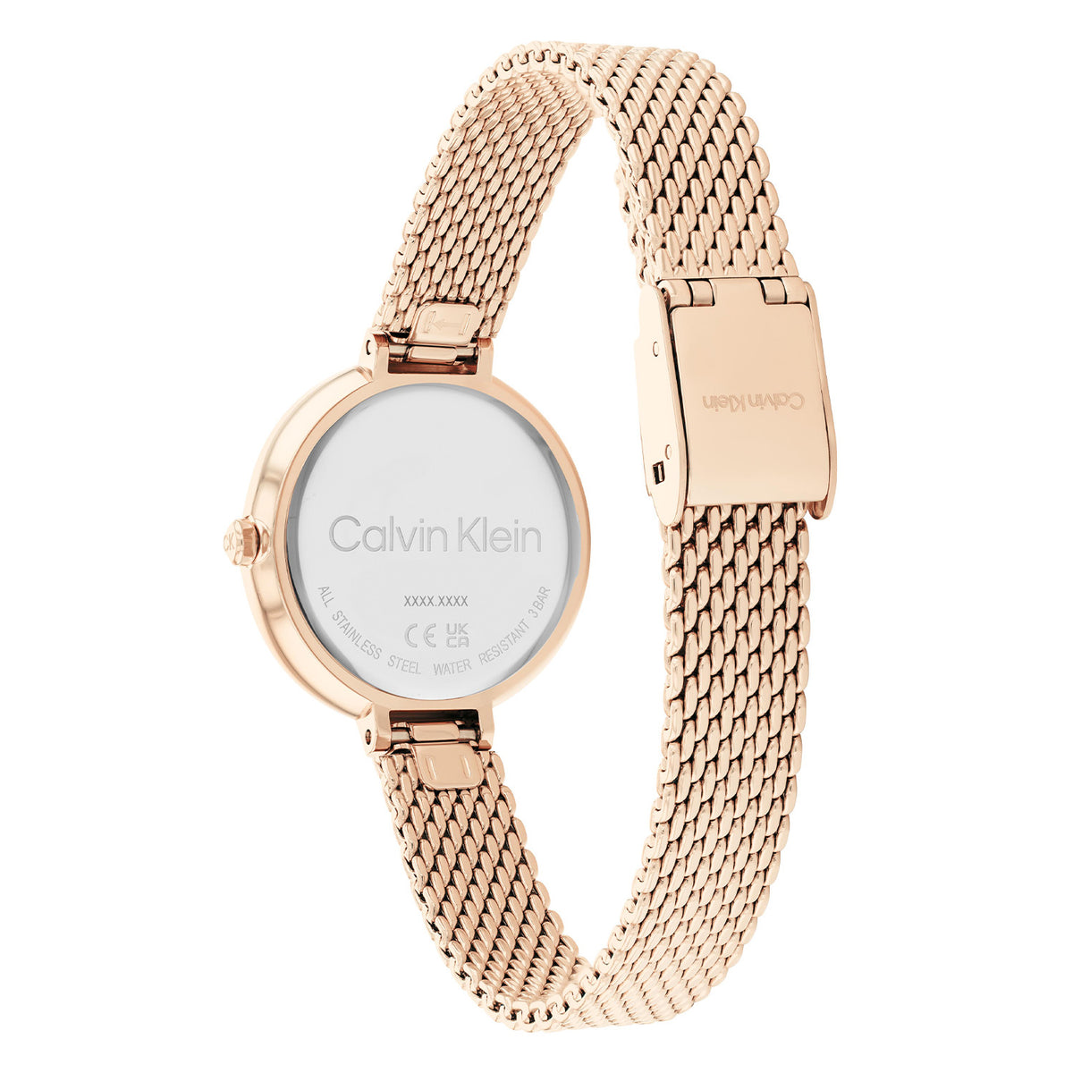 Calvin Klein Dames Horloge CK25200083 28 mm Rosékleurig