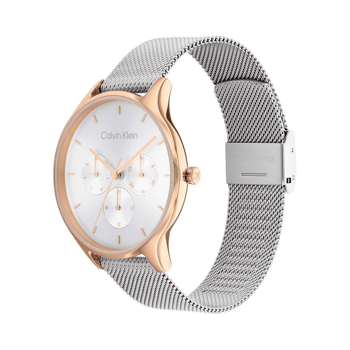 Calvin Klein Dames Horloge CK25200106 38 mm Rosékleurig