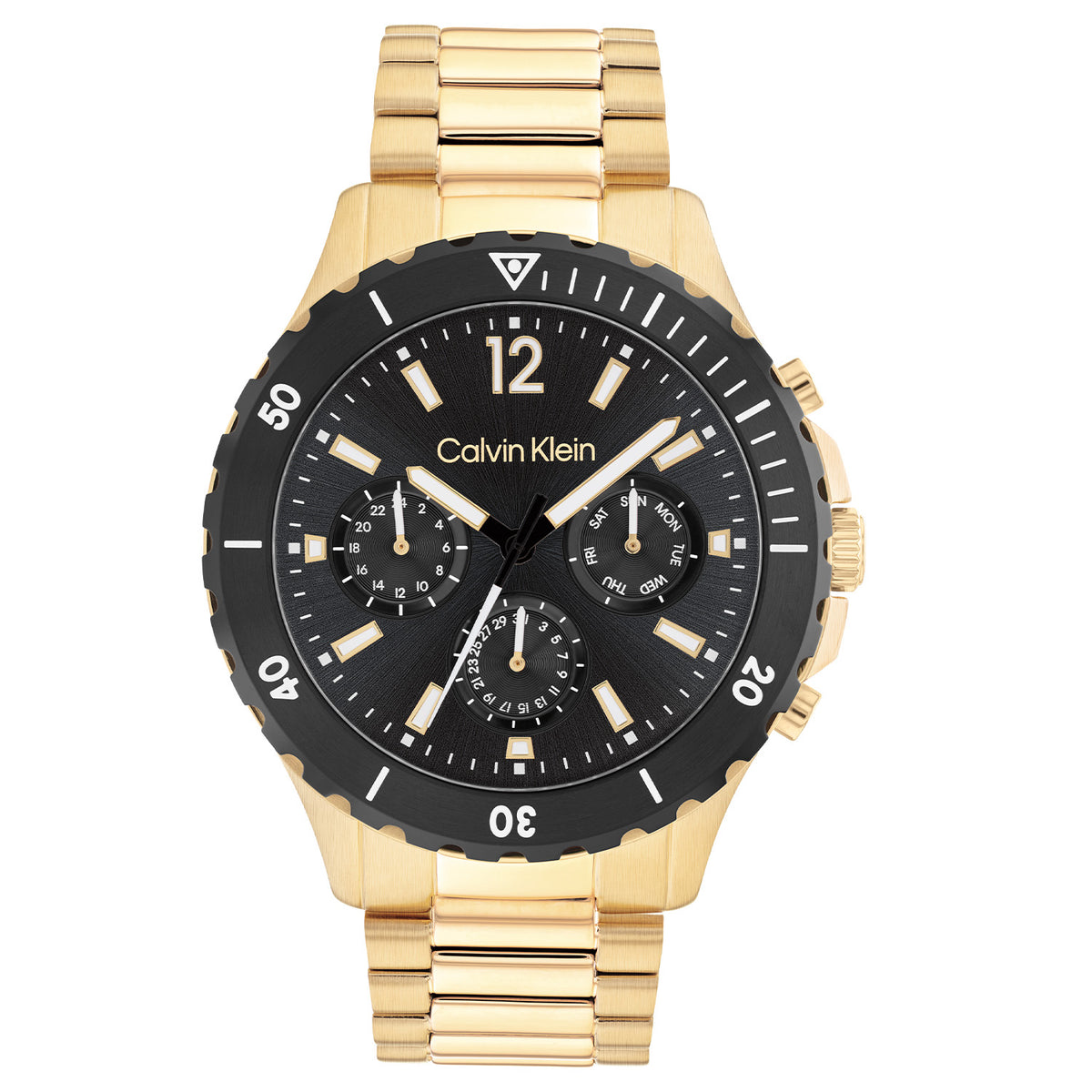 Calvin Klein Heren Horloge CK25200116 44 mm Goudkleurig