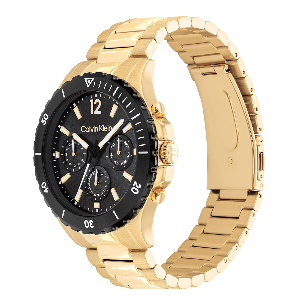 Calvin Klein Heren Horloge CK25200116 44 mm Goudkleurig