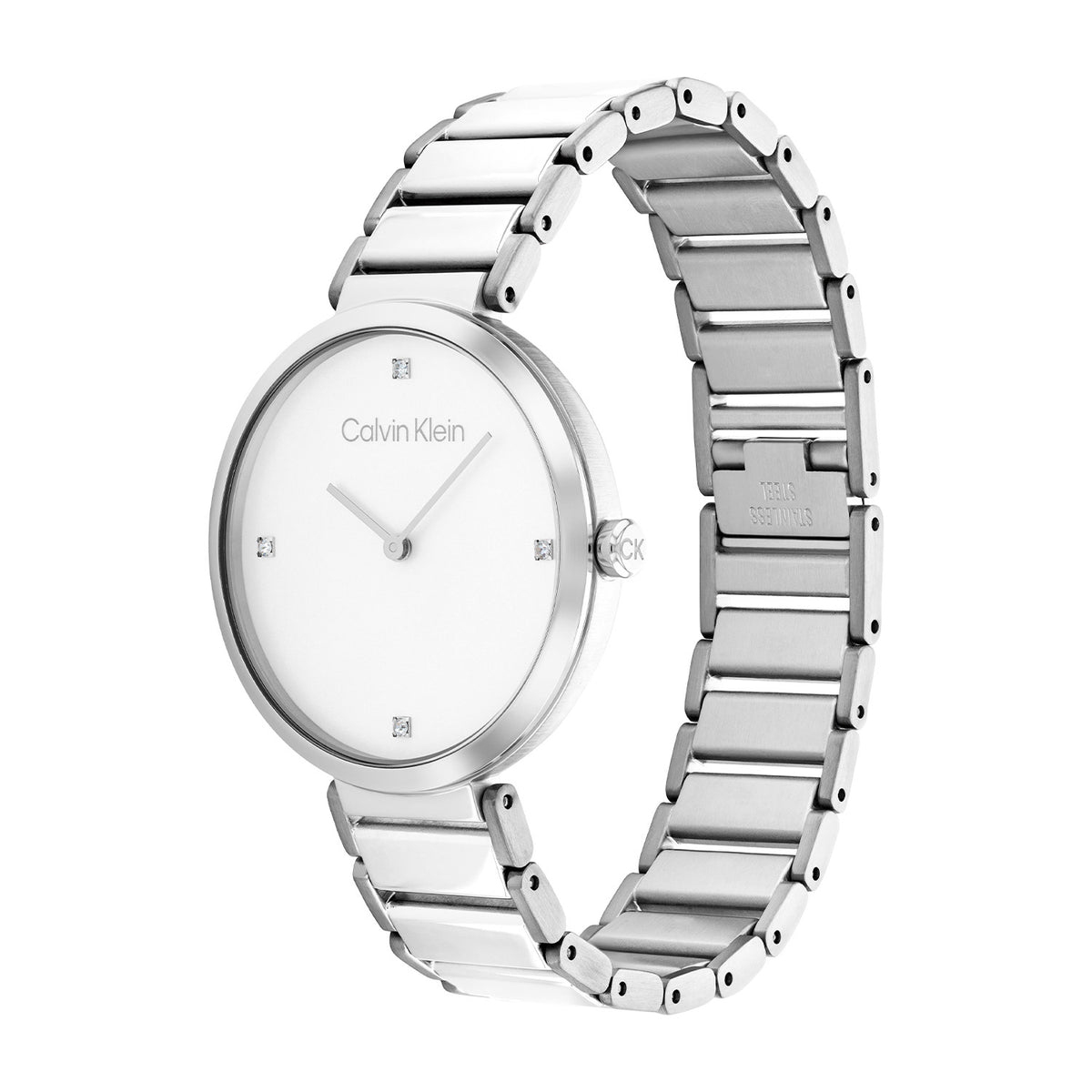 Calvin Klein Dames Horloge CK25200137 36 mm Zilverkleurig