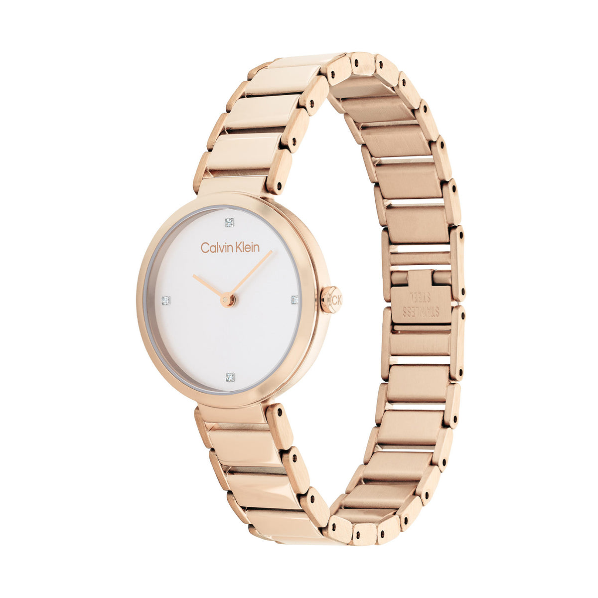 Calvin Klein Dames Horloge CK25200140 28 mm Rosékleurig