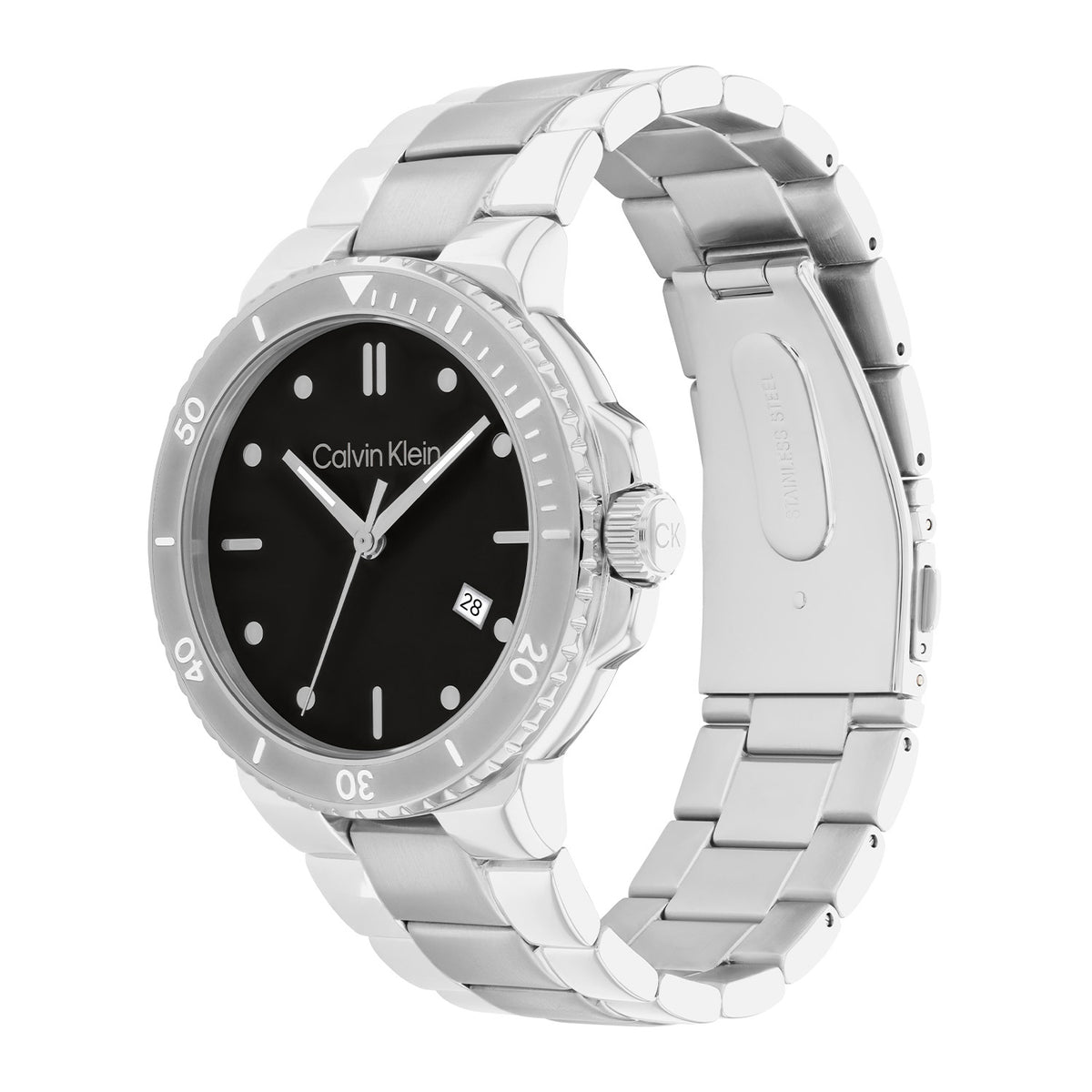 Calvin Klein Heren Horloge CK25200203 44 mm Zilverkleurig