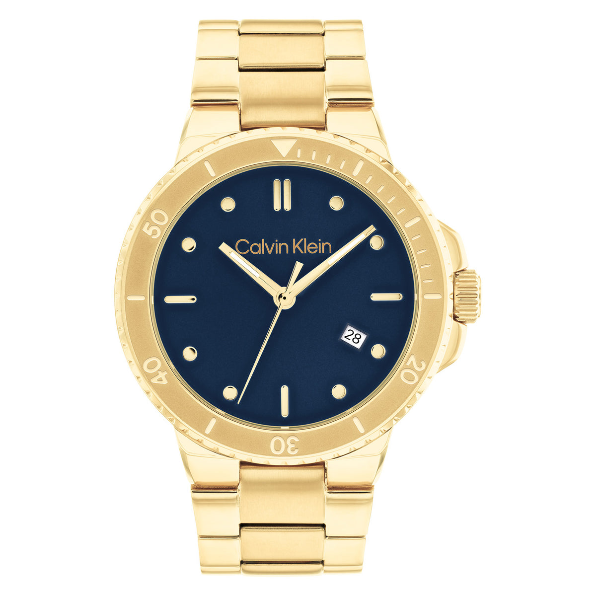 Calvin Klein Heren Horloge CK25200204 44 mm Goudkleurig