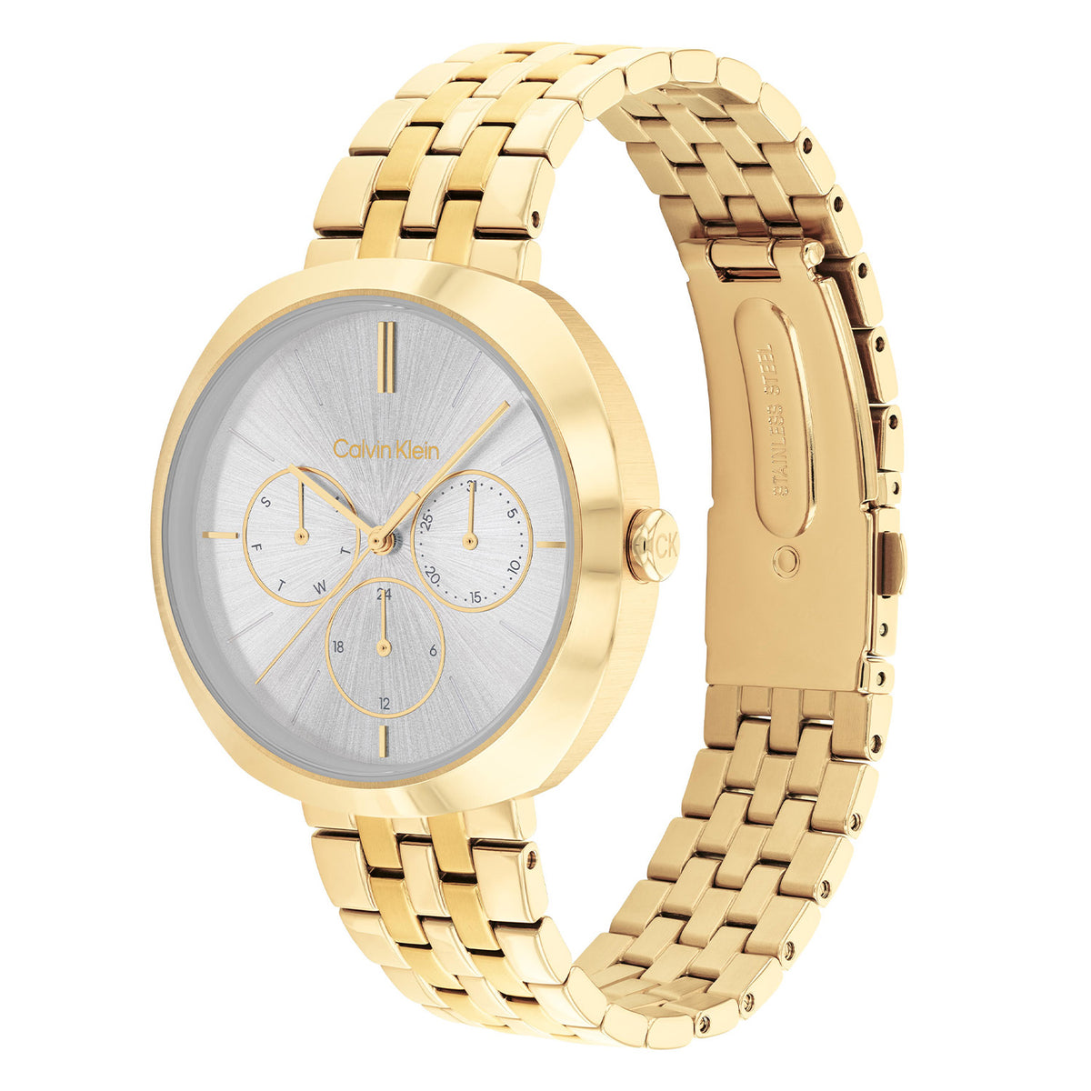 Calvin Klein Dames Horloge CK25200336 38 mm Goudkleurig
