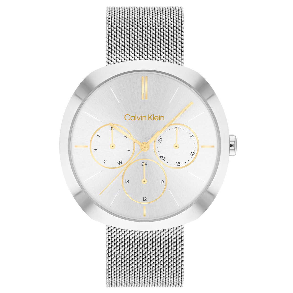 Calvin Klein Dames Horloge CK25200338 38 mm Zilverkleurig