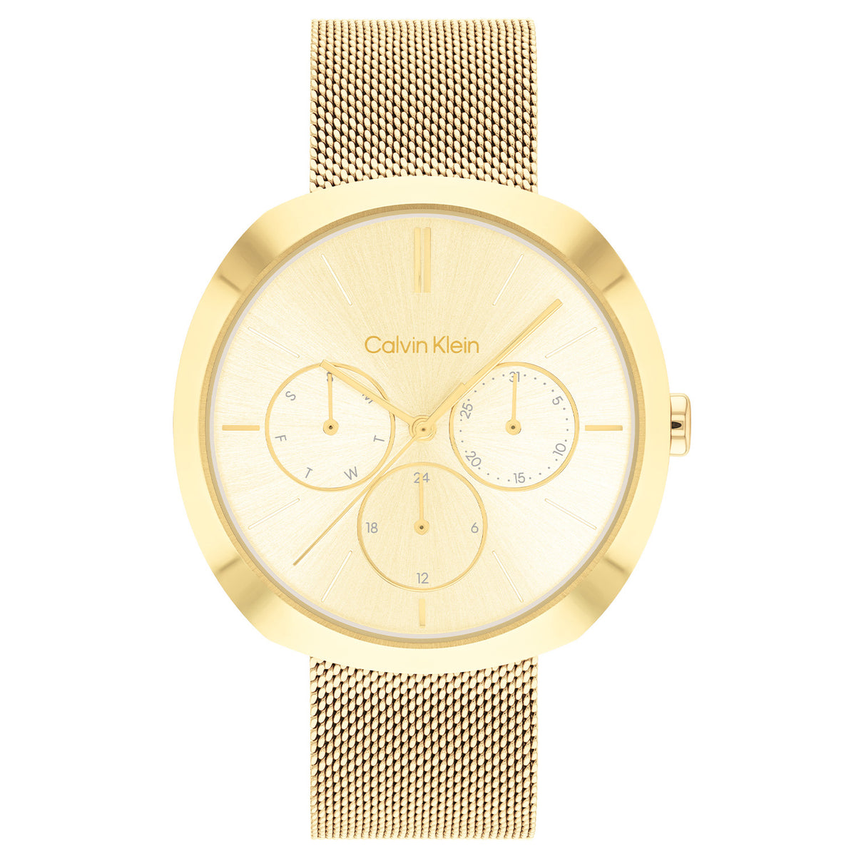 Calvin Klein Dames Horloge CK25200339 38 mm Goudkleurig