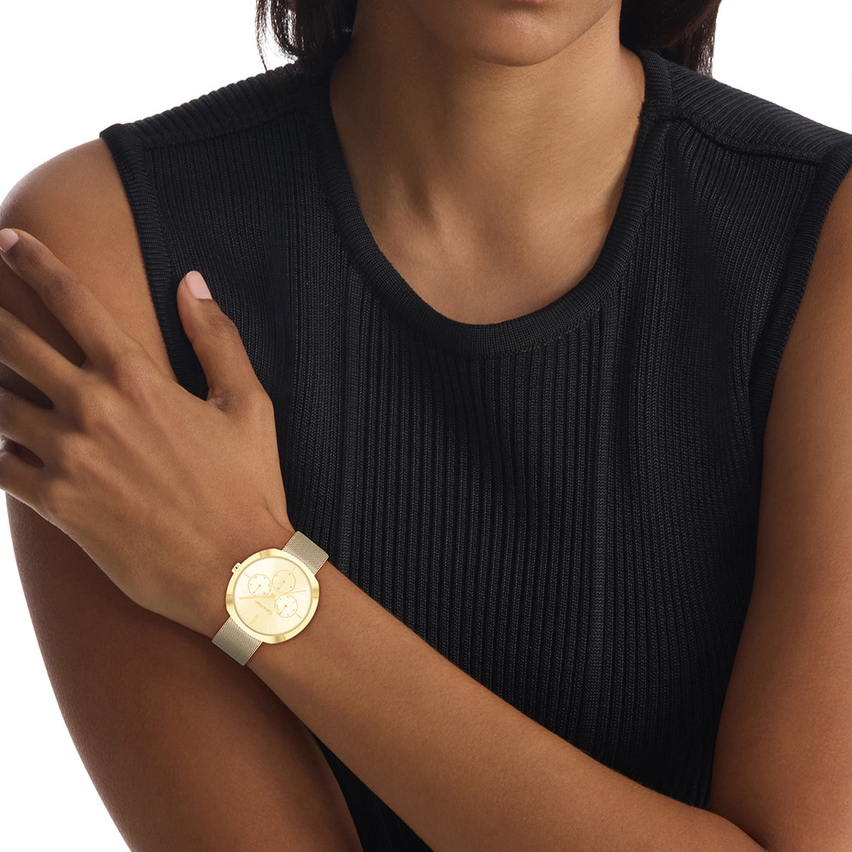 Calvin Klein Dames Horloge CK25200339 38 mm Goudkleurig