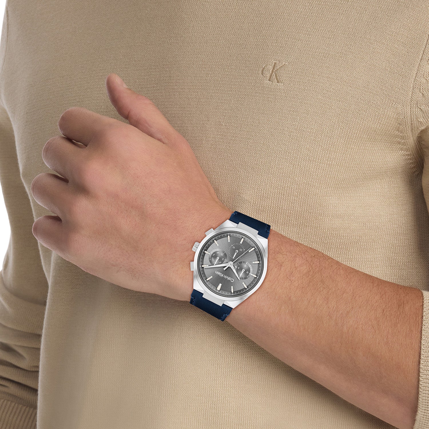 Calvin Klein Herenhorloge CK25200444 Zilverkleurig 44 mm