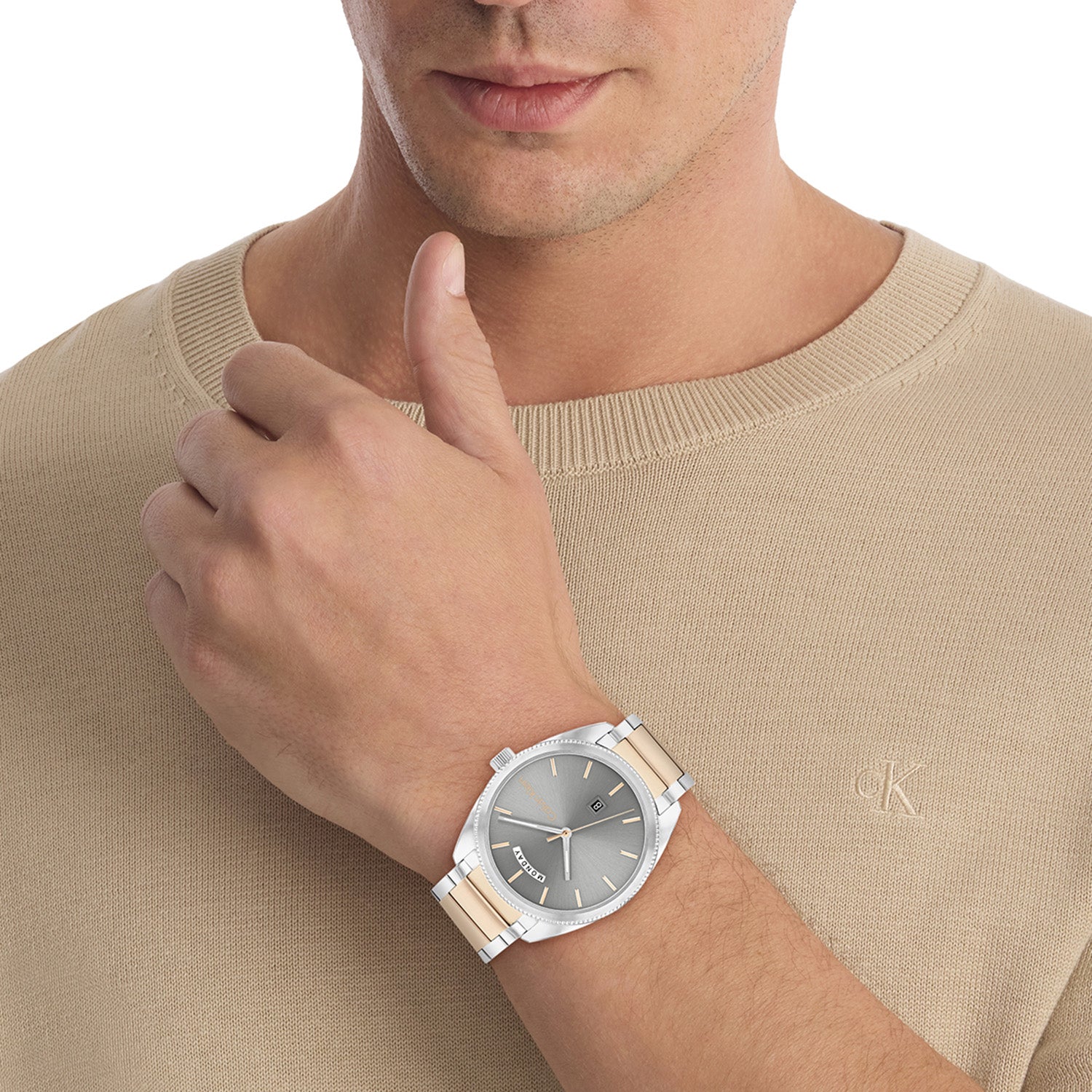 Calvin Klein Herenhorloge CK25200449 Zilverkleurig 42 mm