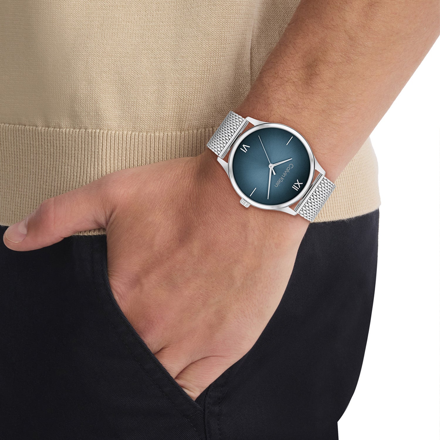 Calvin Klein Herenhorloge CK25200450 Zilverkleurig 43 mm