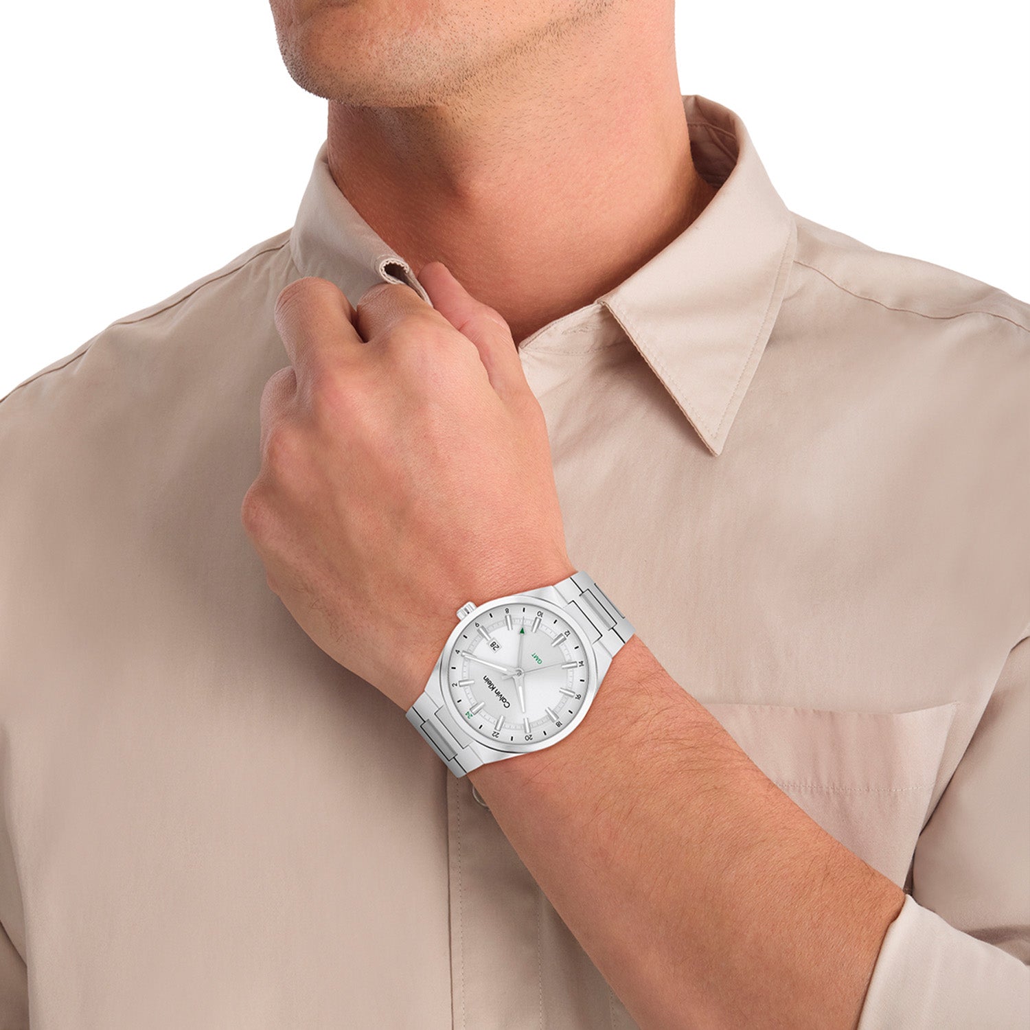 Calvin Klein Herenhorloge CK25200489 Zilverkleurig 44 mm