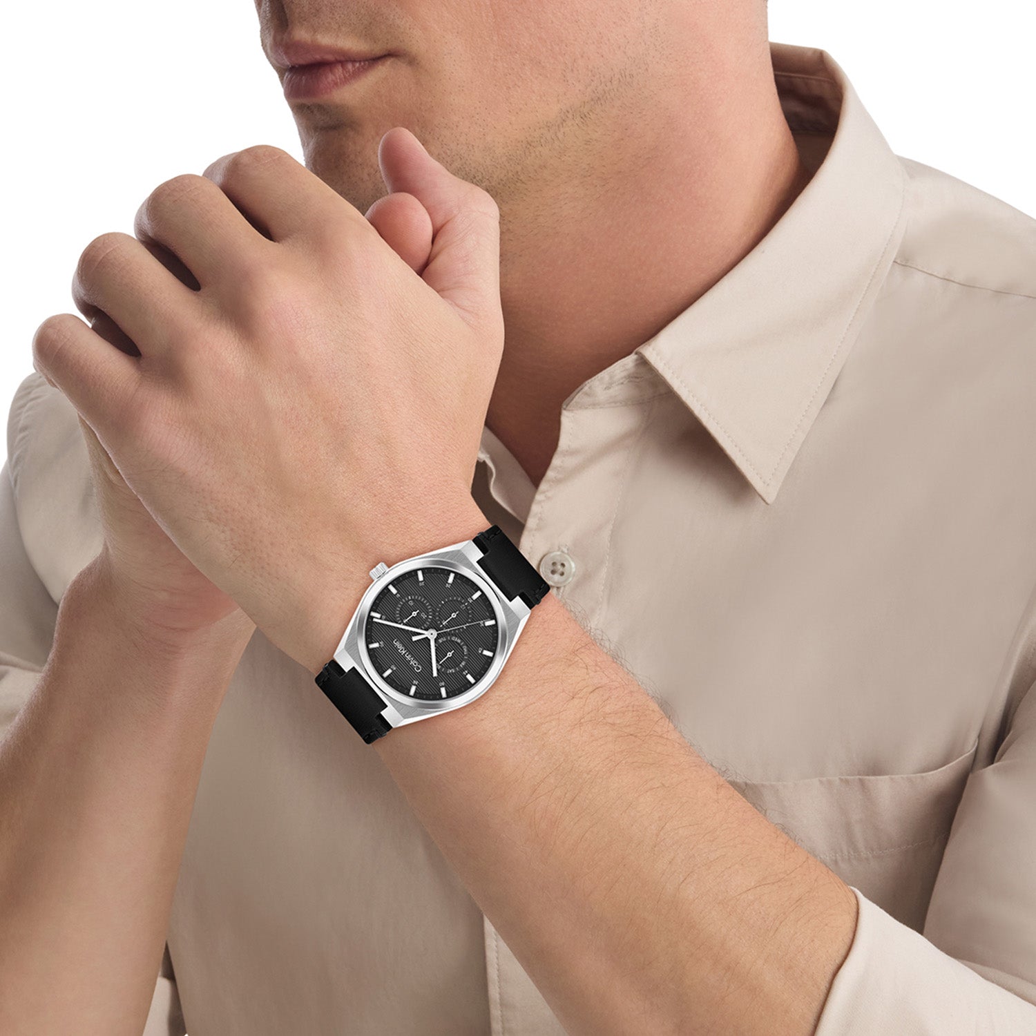 Calvin Klein Herenhorloge CK25200524 Zilverkleurig 39 mm