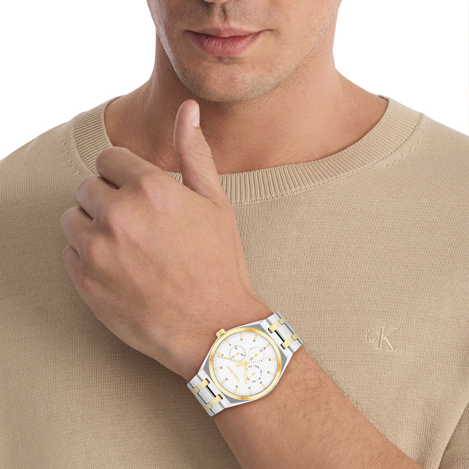 Calvin Klein Herenhorloge CK25200533 Zilverkleurig 39 mm