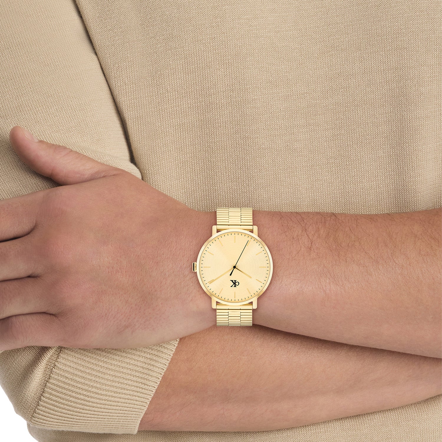 Calvin Klein Herenhorloge CK25200549 Goudkleurig 42 mm