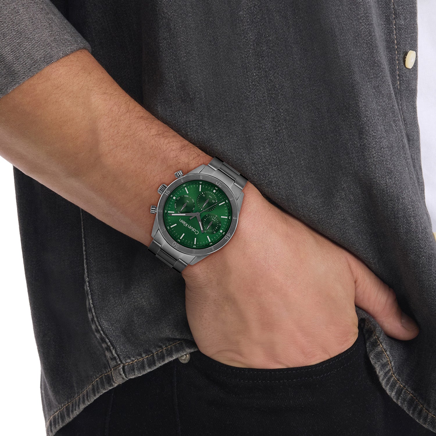 Calvin Klein Herenhorloge CK25200561 Grijs 43 mm