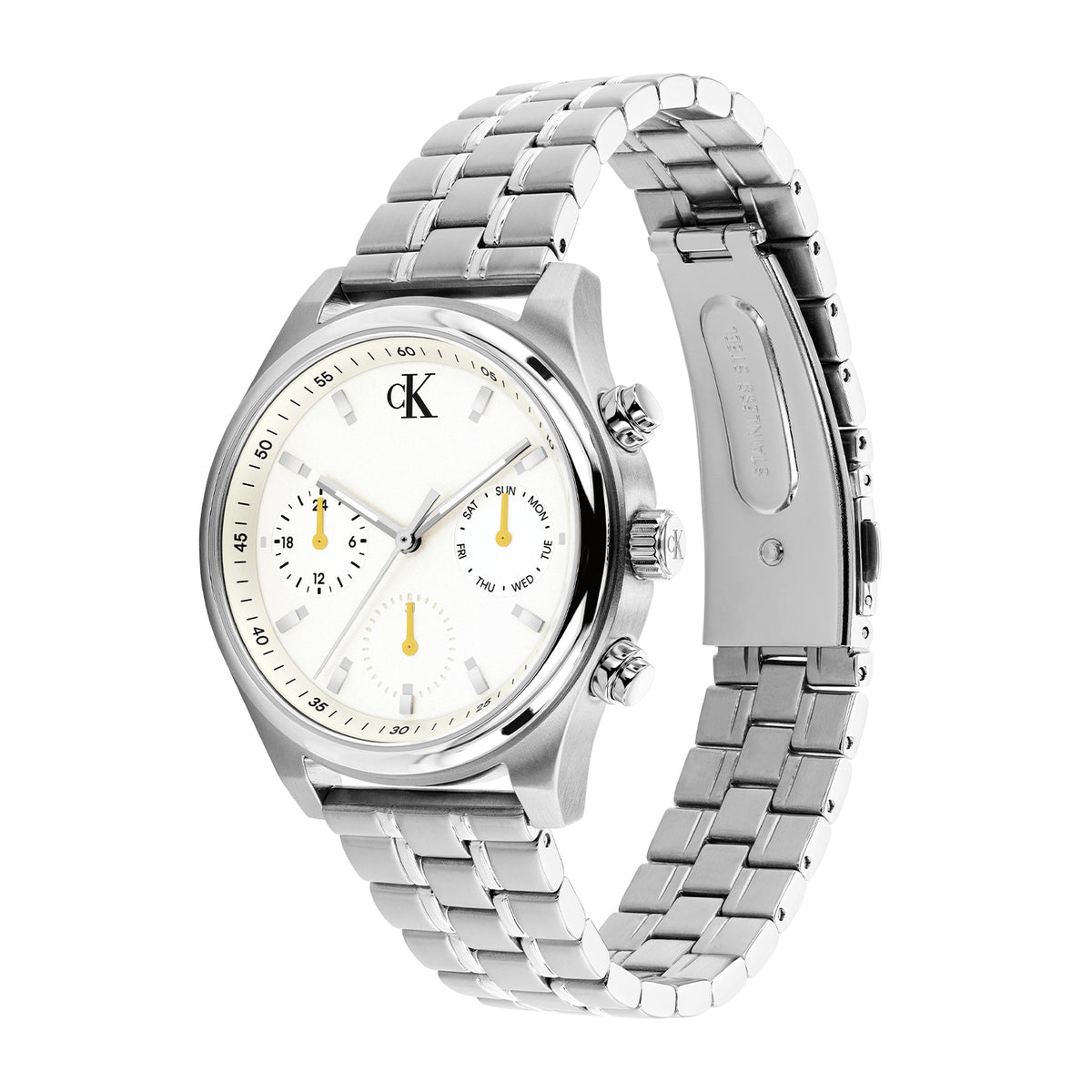 Calvin Klein Dames Horloge CK25200593 38 mm Zilverkleurig