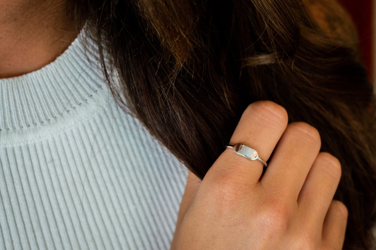 See You Minimalist Signet Ring goud - 455S-EU47