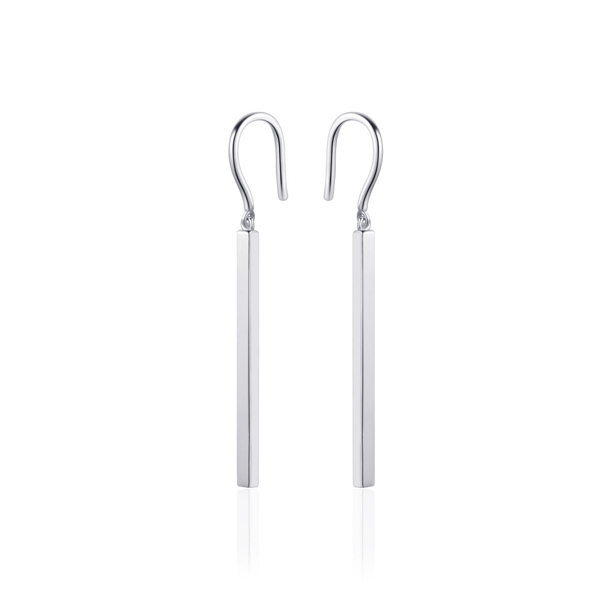 Gisser Oorringen Zilver Gerhodineerd – E1034
