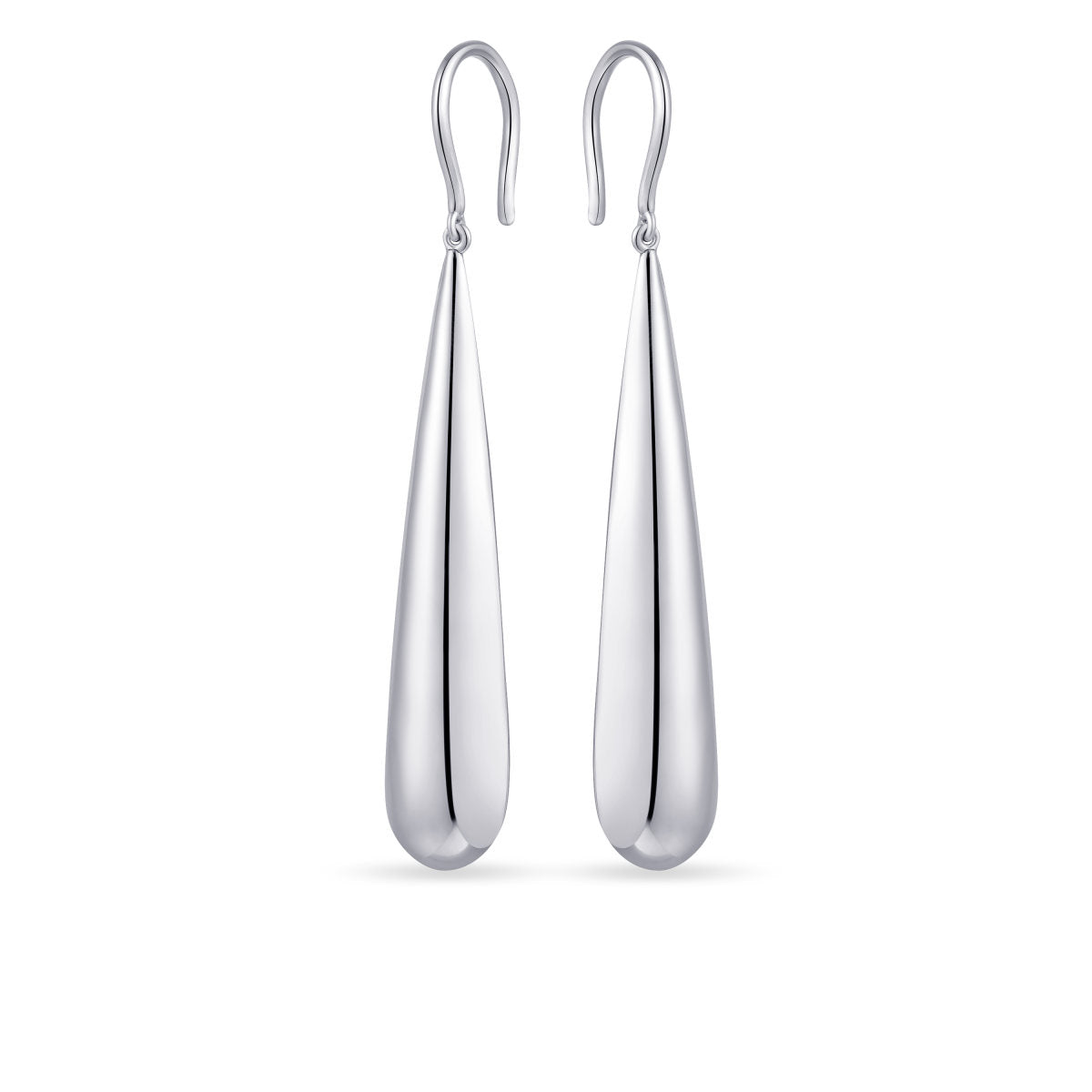 Gisser Oorringen Zilver Gerhodineerd – E1054