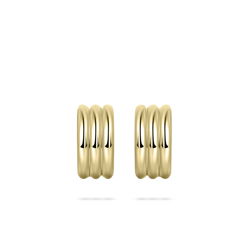Gisser Oorringen Zilver Geel Verguld – E1063Y