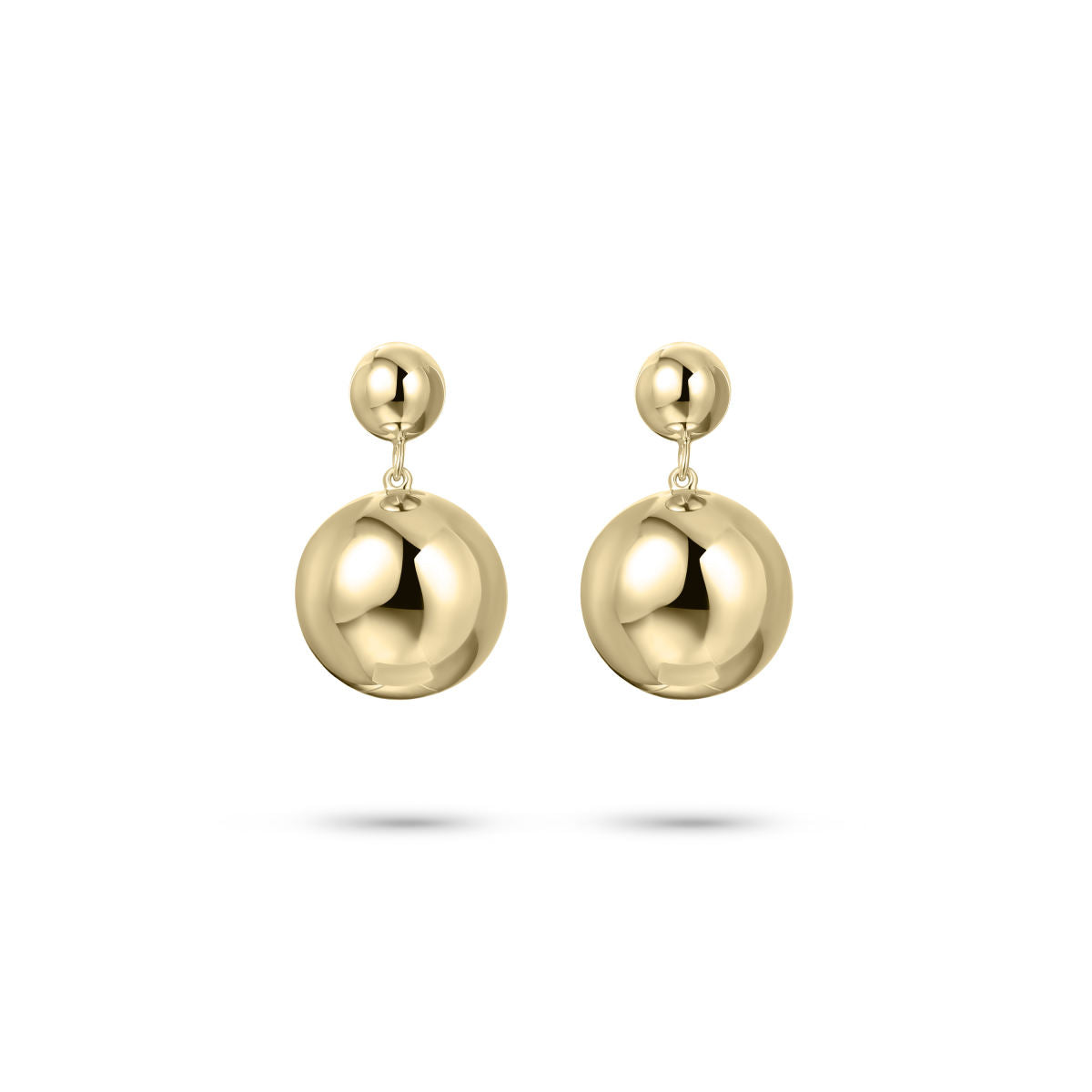 Gisser Oorringen Zilver Geel Verguld – E1068Y