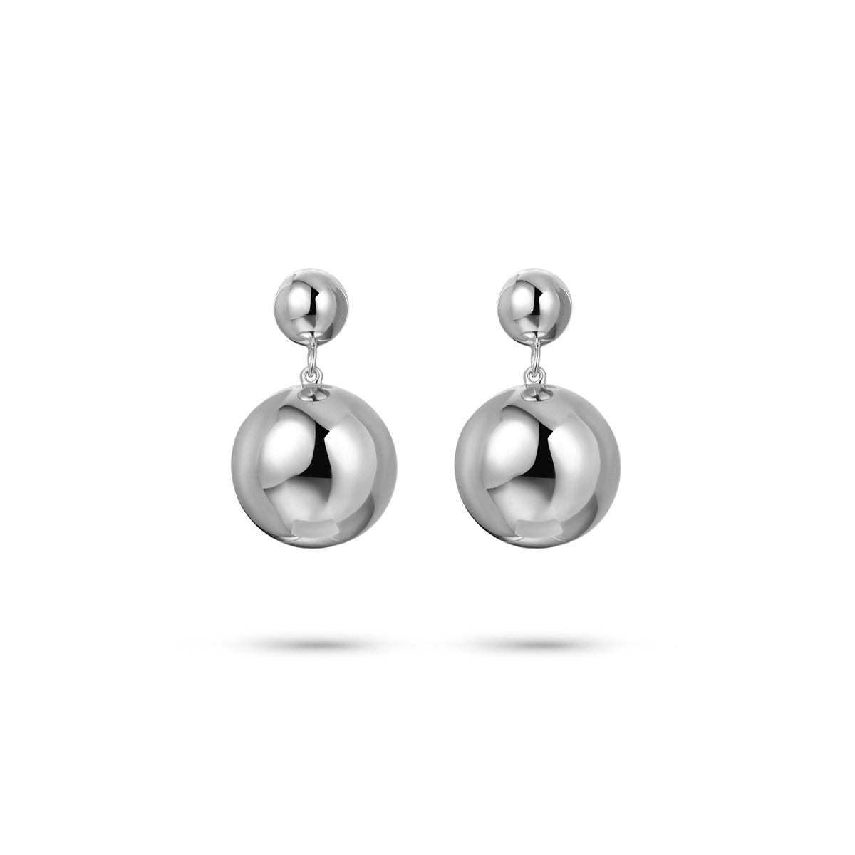 Gisser Oorringen Zilver Gerhodineerd – E1068