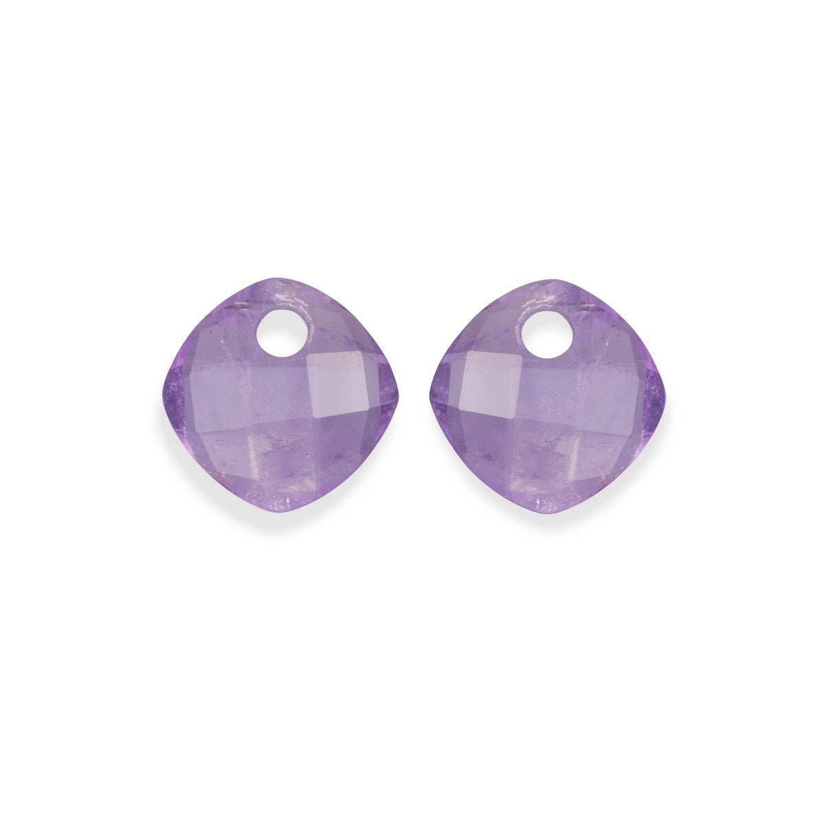 Sparkling Jewels Oorstenen | Cushion Cut - Amethyst EAGEM05-CC - PansiteNederland.nl