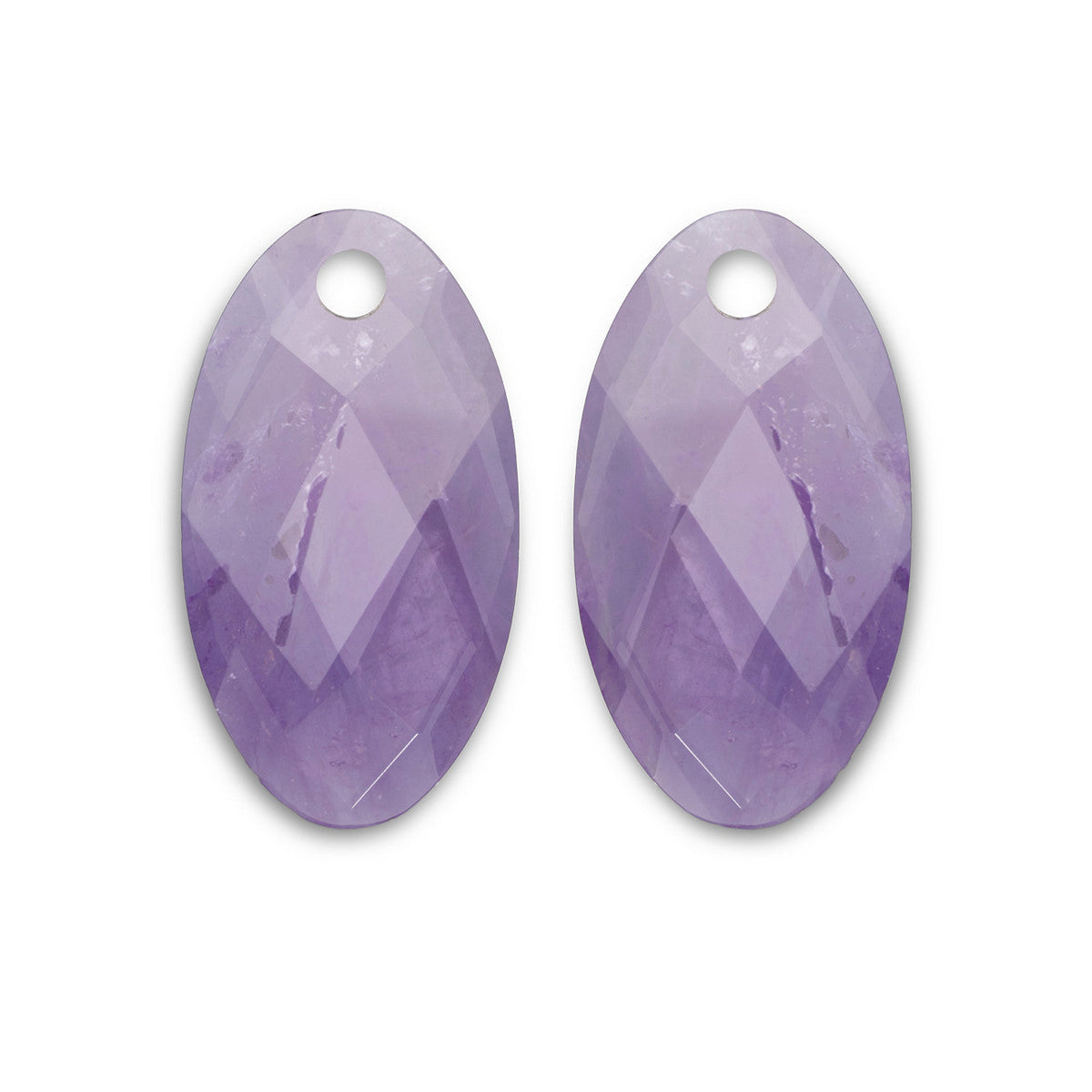 Sparkling Jewels Oorstenen Large Leaf Amethist EAGEM05-FCLF-L