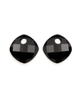 Sparkling Jewels Oorstenen | Cushion Cut - Onyx EAGEM07-CC