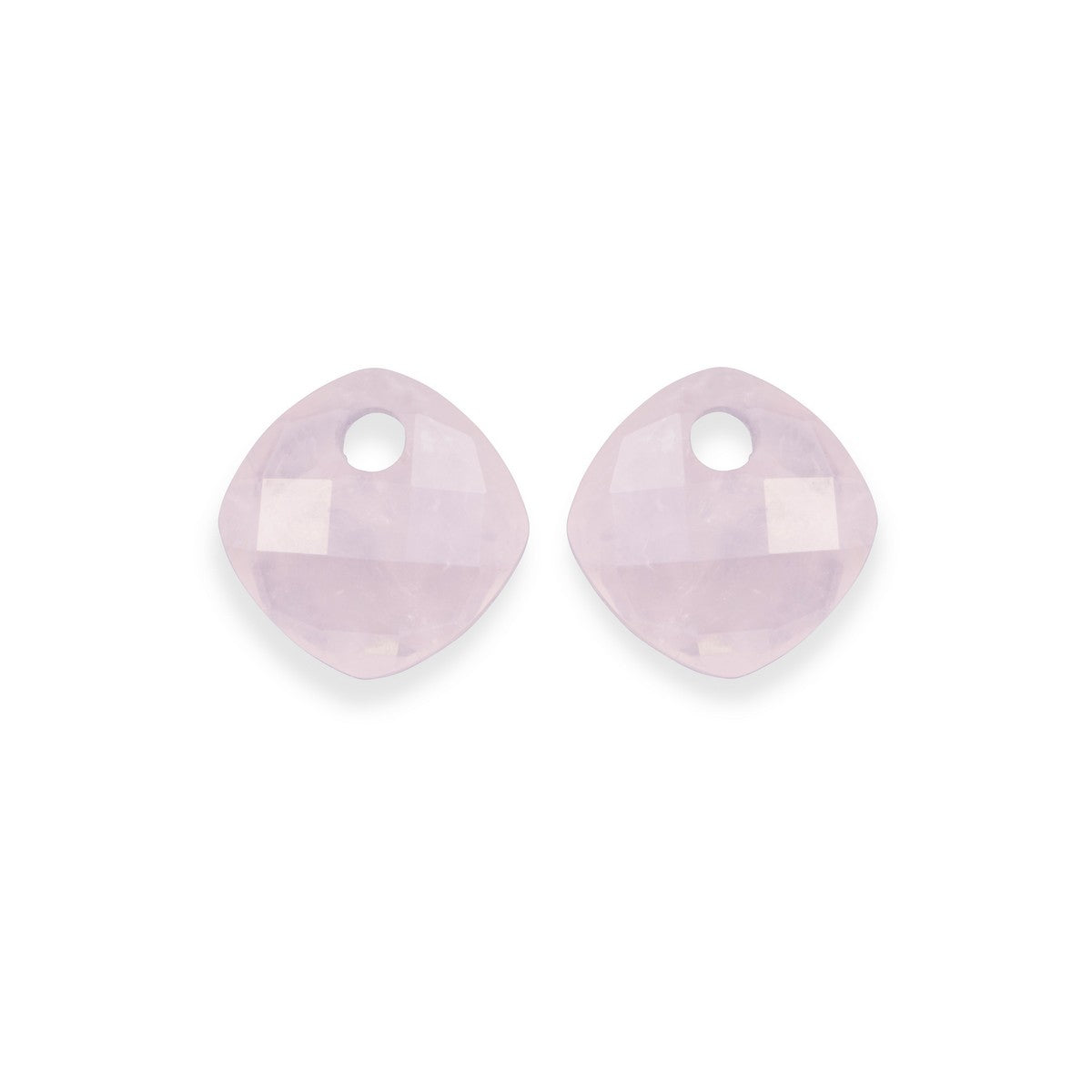 Sparkling Jewels Oorstenen | Cushion Cut - Rose Quartz EAGEM13-CC - PansiteNederland.nl