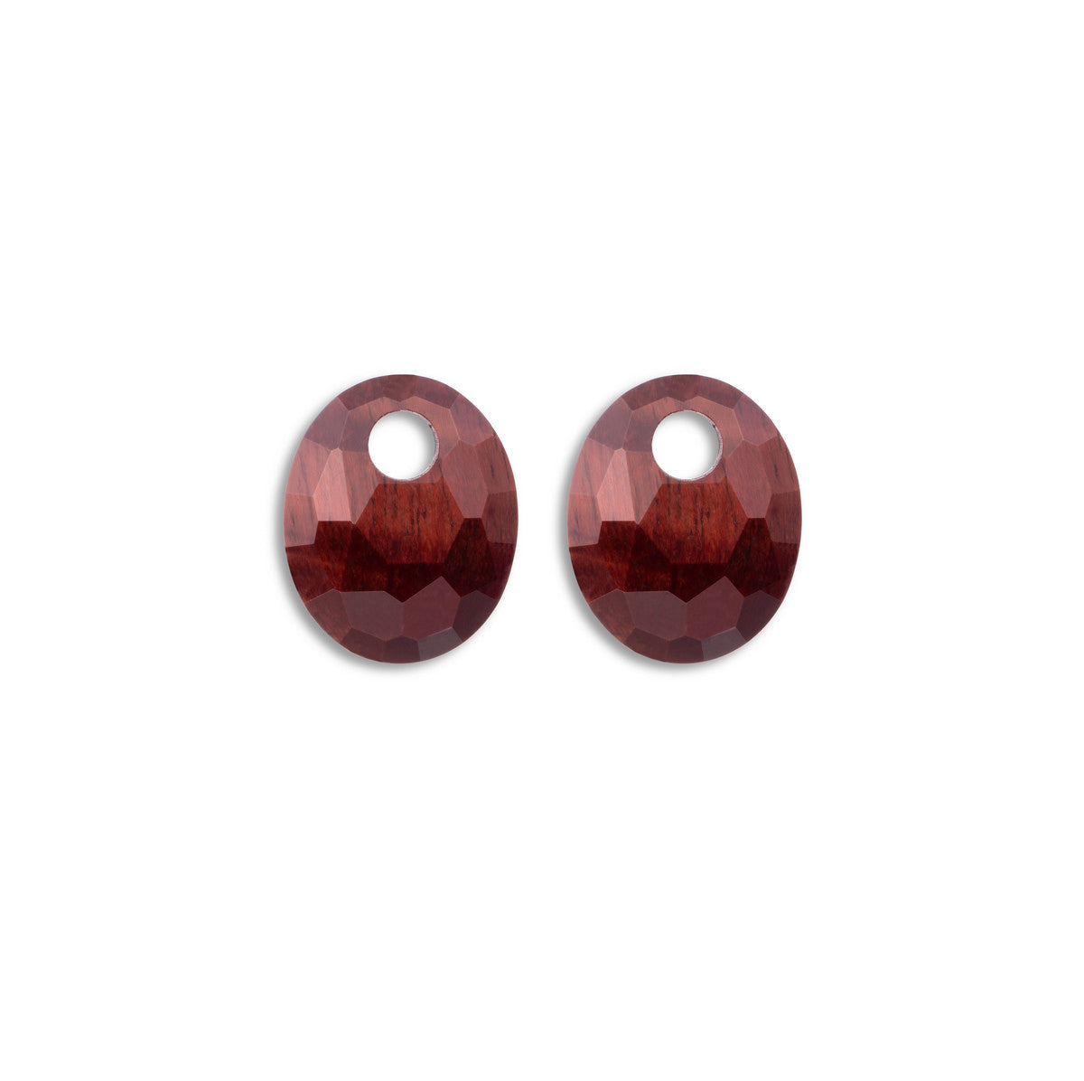 Sparkling Jewels Oorstenen Small Oval Rode Tijgeroog EAGEM15-SO