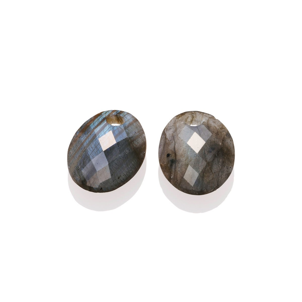 Sparkling Jewels - Oorstenen: Medium Oval - Labradorite - EAGEM18-MO, exclusief en kwalitatief hoogwaardig. Ontdek nu!