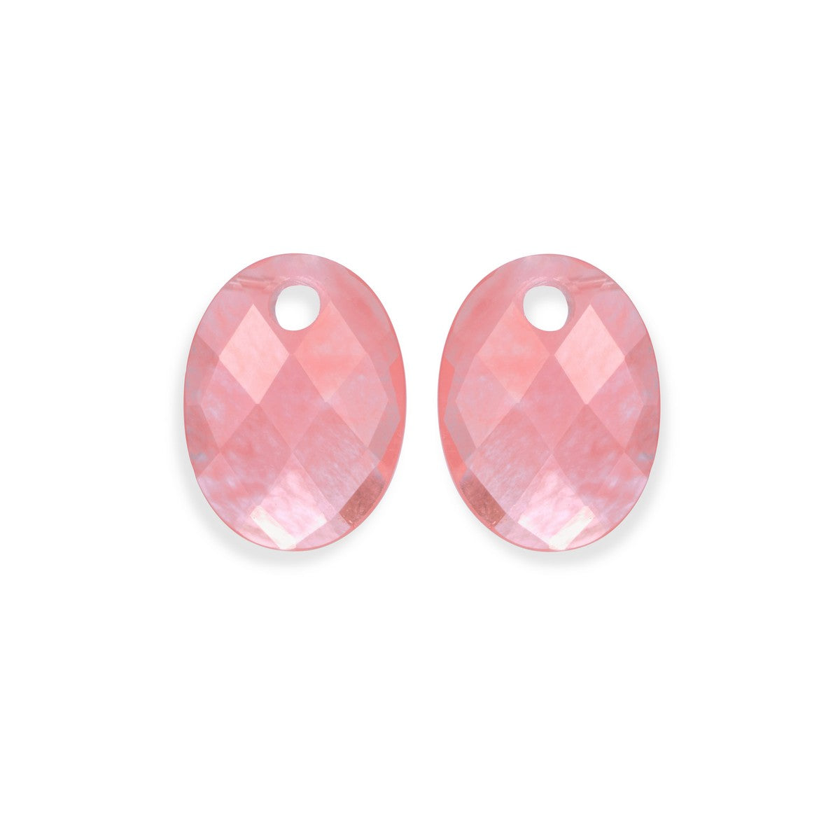 Sparkling Jewels Oorstenen | Medium Oval - Cherry Quartz EAGEM25-MO