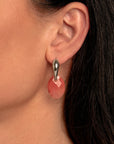 Sparkling Jewels Oorstenen | Medium Oval - Cherry Quartz EAGEM25-MO - PansiteNederland.nl