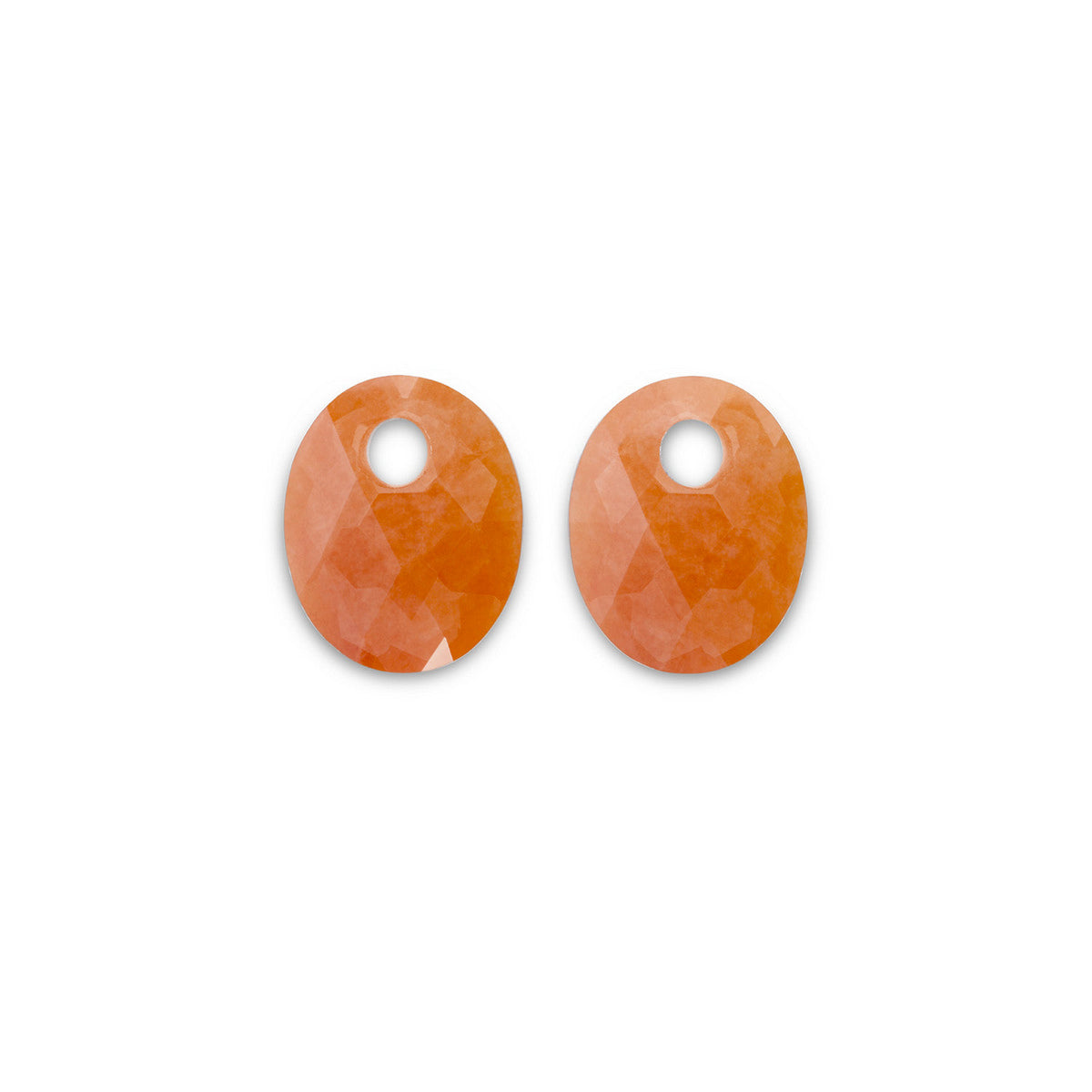 Sparkling Jewels Oorstenen Small Oval - Red Aventurijn EAGEM28-SO