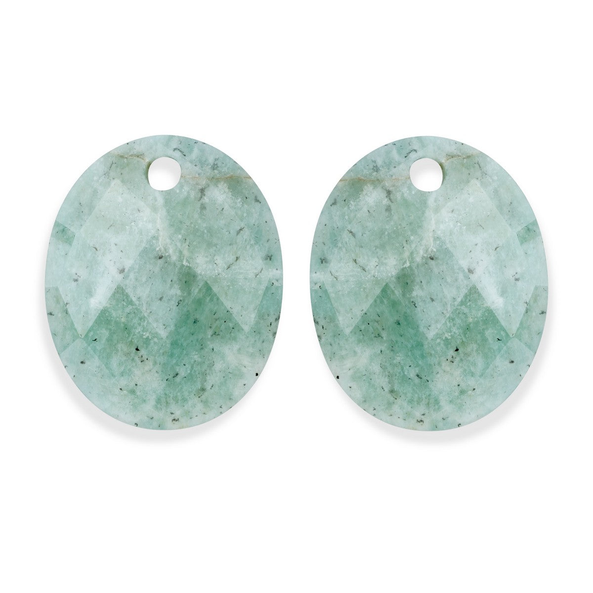 Sparkling Jewels Oorstenen | Large Oval - Rich Green Amazonite EAGEM57-RO