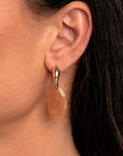 Sparkling Jewels Oorstenen | Leaf - Sunstone EAGEM58-FCLF-S - PansiteNederland.nl