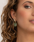 Sparkling Jewels Oorstenen Medium Oval Southern Jade EAGEM61-MO - PansiteNederland.nl
