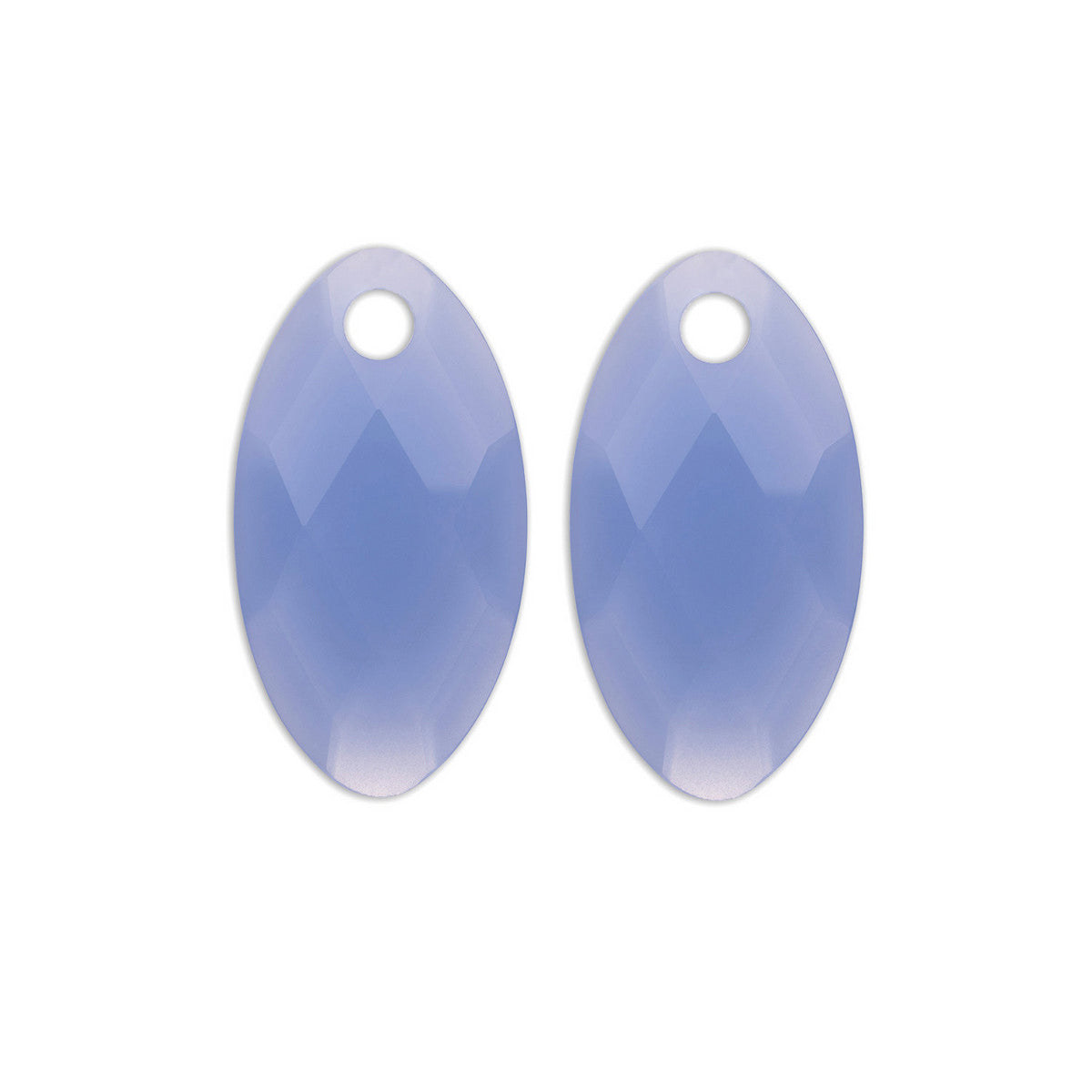 Sparkling Jewels Oorstenen Leaf - Milky Blue Jade EAGEM68-FCLF-S