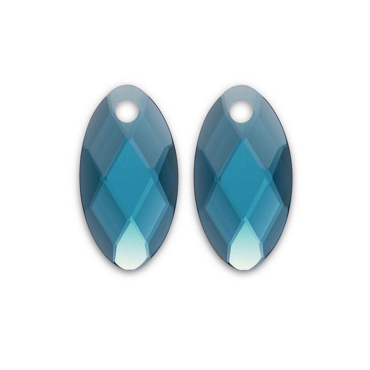 Sparkling Jewels Oorstenen Leaf Turkoois EAGEM70-FCLF-S