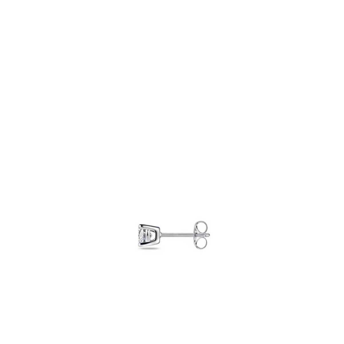 Gisser Oorknoppen Zilver Gerhodineerd Lab grown diamant – EL1021/3 – foto 2